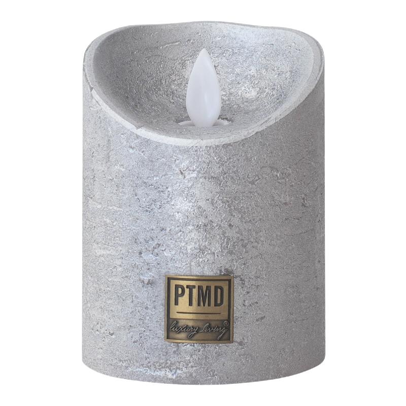 PTMD LED Lichtkaars | Set Van 5 | Zilver | Beweegbare Vlam