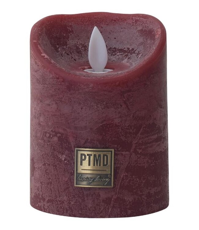 PTMD LED Lichtkaars | Set Van 5 | Bordeaux | Beweegbare Vlam