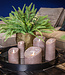 PTMD LED Lichtkaars | Set van 5 | Rustiek Bruin | Beweegbare Vlam