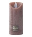 PTMD LED Lichtkaars | Set van 5 | Rustiek Bruin | Beweegbare Vlam