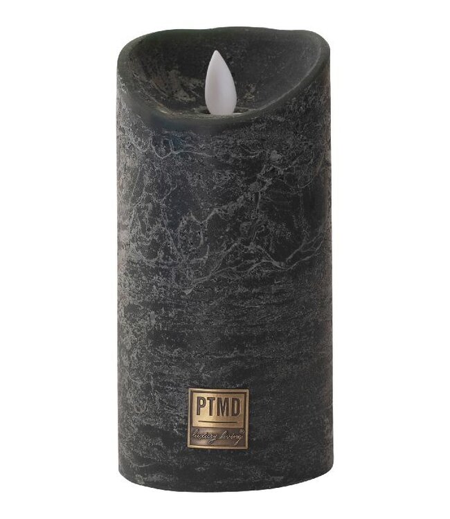 PTMD LED Lichtkaars | Set van 5 | Rustiek Groen | Beweegbare Vlam