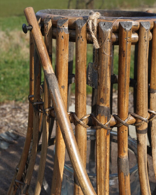 Rene Houtman Windlicht Lantaarn | Rotan | Bruin | H45 x D35 Cm