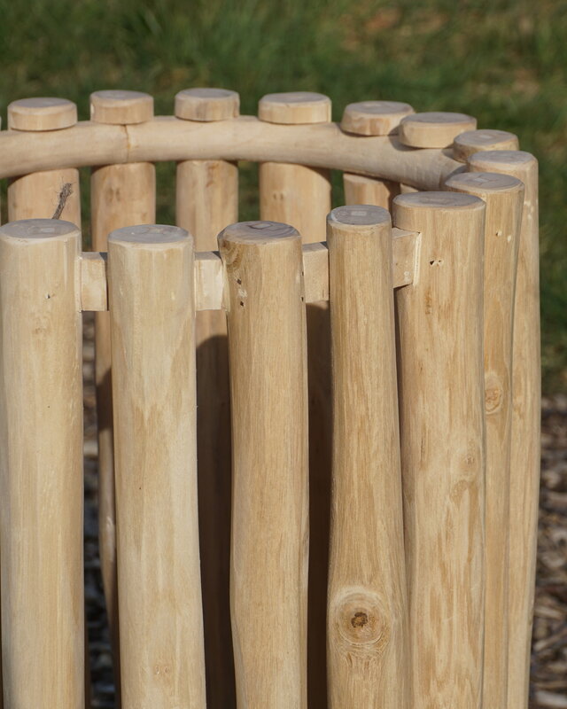 Rene Houtman Windlicht Lantaarn | Teak | Naturel | H60xD30 cm