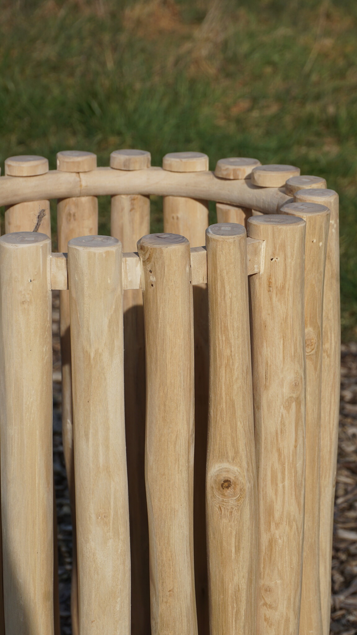 Rene Houtman Windlicht Lantaarn | Teak | Naturel | H60xD30 cm
