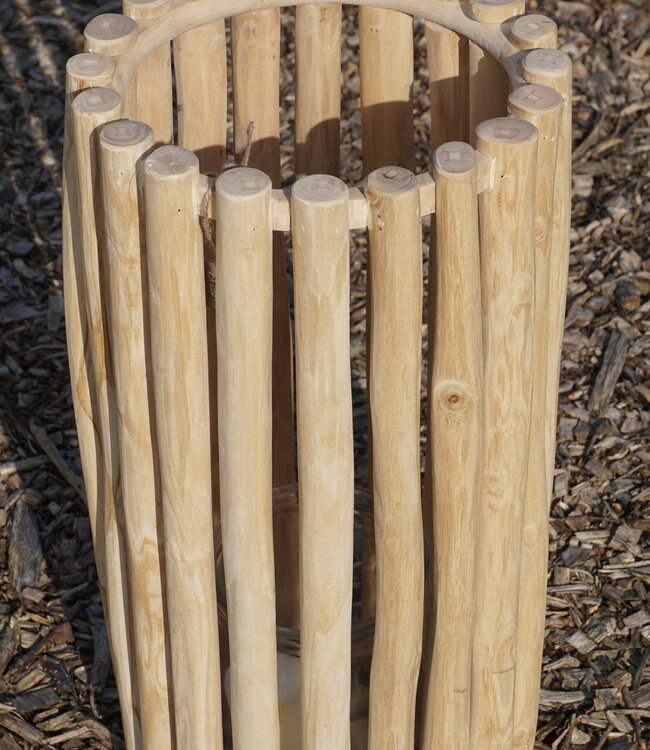 Rene Houtman Windlicht Lantaarn | Teak | Naturel | H60xD30 cm