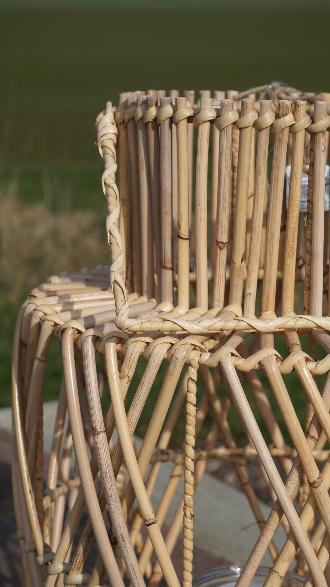 Rene Houtman Windlicht/Lantaarn | Rotan | Blond | H52xD32 cm