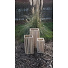 Windlicht/Lantaarn | Teak | Naturel | H40xB20xD20 cm