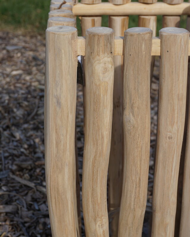 Rene Houtman Windlicht/Lantaarn | Teak | Naturel | H50xB25xD25 cm