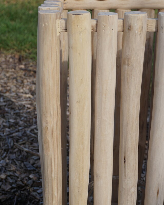 Rene Houtman Windlicht/Lantaarn | Teak | Naturel | H60xB30xD30 cm