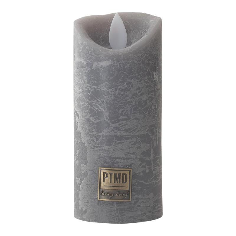 PTMD LED Lichtkaars | Set Van 5 | Rustiek Grijs | Beweegbare Vlam