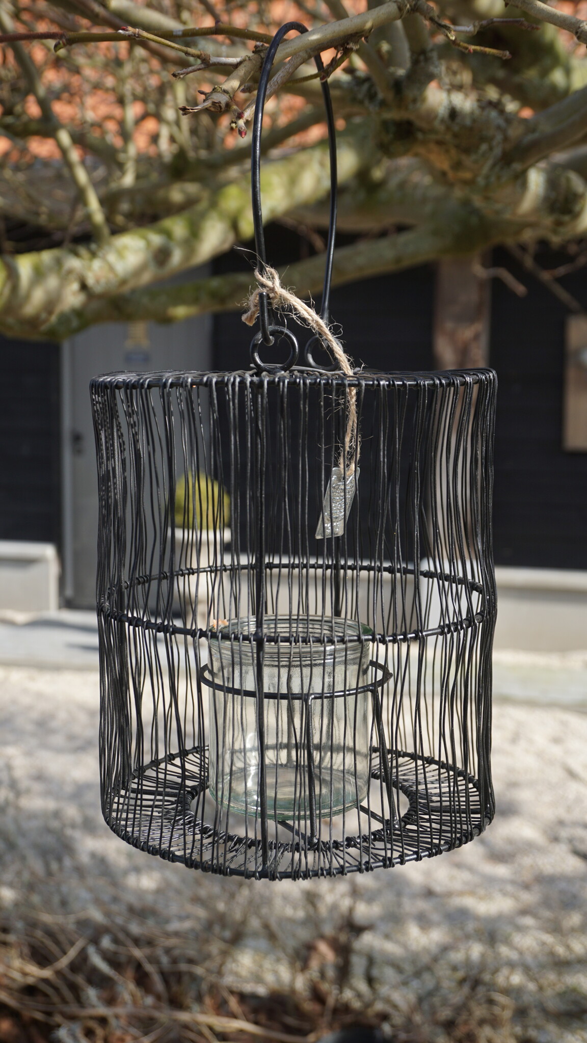 Rene Houtman Lantaarn/Windlicht | Metaal | Zwart | H20xD18 cm
