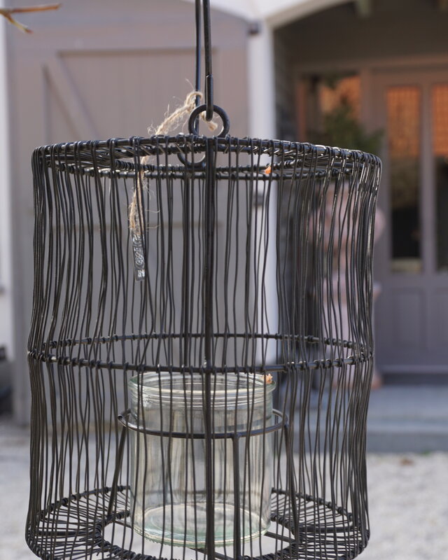 Rene Houtman Lantaarn/Windlicht | Metaal | Zwart | H20xD18 cm
