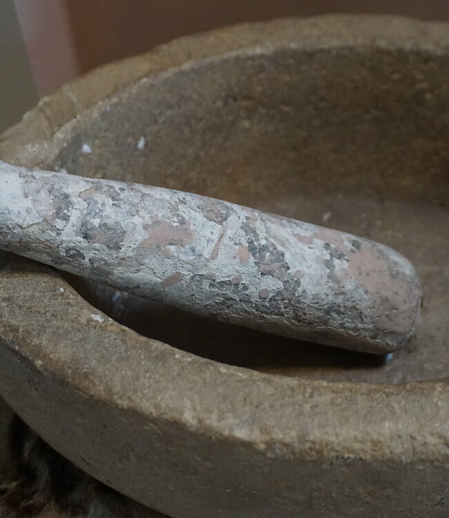 Rene Houtman Set Van Vijzel en Vijzelbak | Marmer | H11xB32xD22 cm