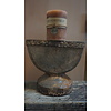 Kaarsenstandaard Hout | Uniek Ornament | H18xB22xD8 cm