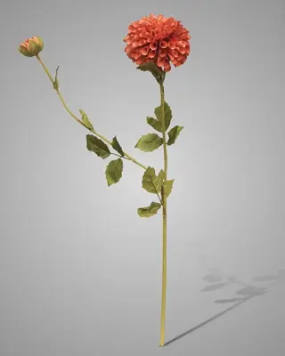 Brynxz Kunstbloem Dahlia | Roze | L80 cm