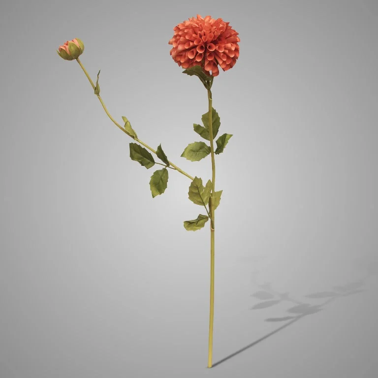 Brynxz Kunstbloem Dahlia | Roze | L80 cm