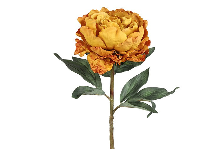 Countryfield Kunstbloem Pioenroos | Oranje | H72 cm