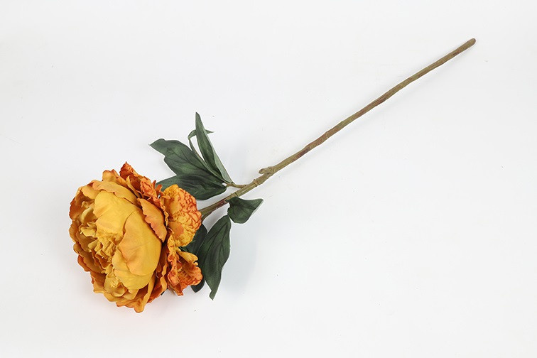 Countryfield Kunstbloem Pioenroos | Oranje | H72 cm