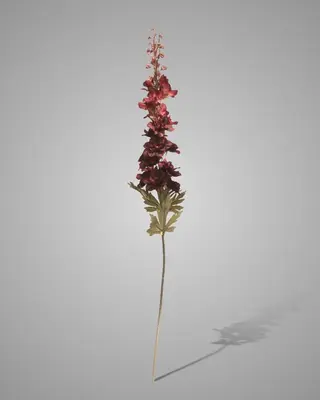 Brynxz Kunstbloem Ridderspoor | Donkerrood | H79 cm