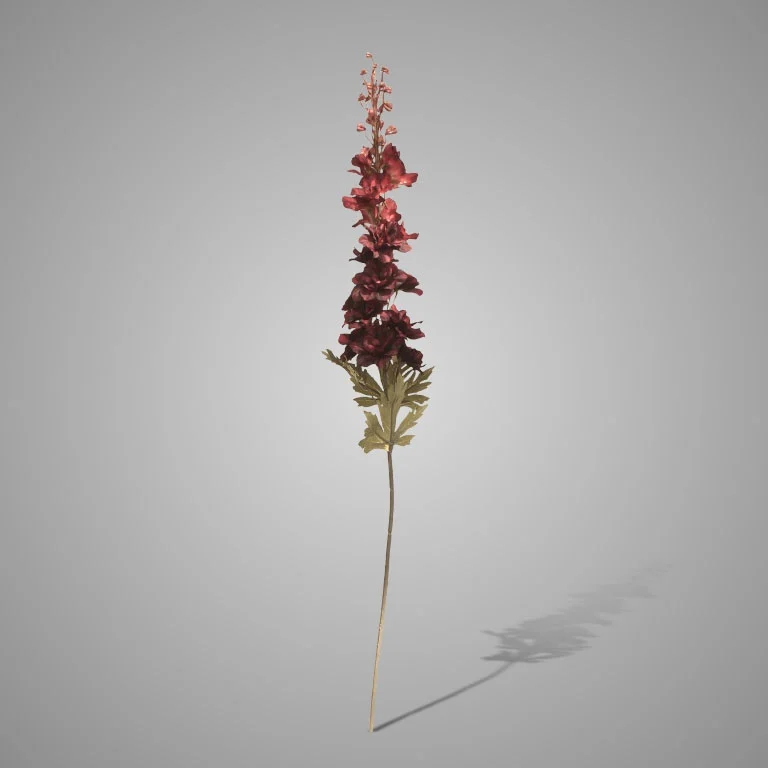 Brynxz Kunstbloem Ridderspoor | Donkerrood | H79 cm