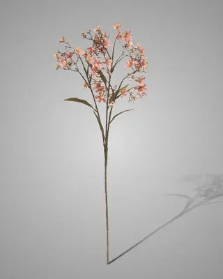 Brynxz Kunstbloem Daphne Spray | Oudroze | H72 cm