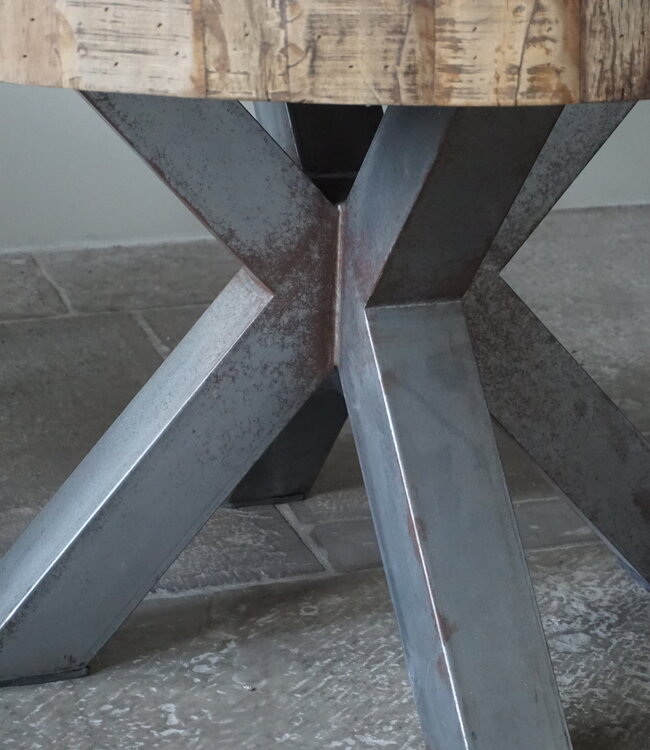 Rene Houtman Eettafel Teak Rond Barry | H79 x D136 cm