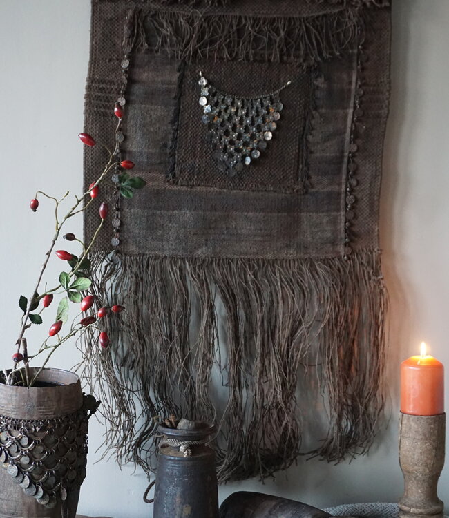 Rene Houtman Wanddoek Met Ketting En Franjes | H100 x B65 cm