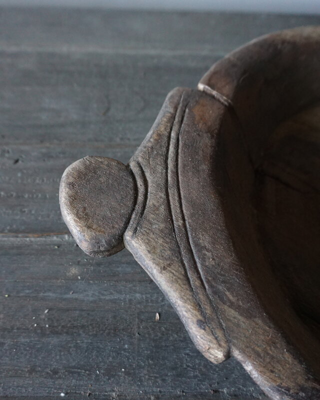 Rene Houtman Chapati Schaal | Oud Hout | H5 x B44 x D31 cm
