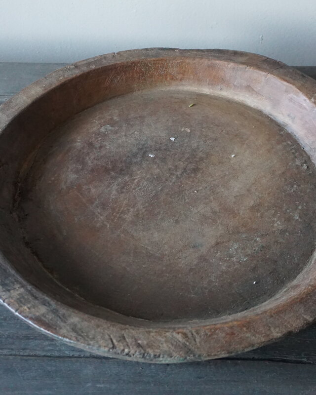 Rene Houtman Chapati Schaal | Oud Hout | H4 x B47 x D33,5 cm