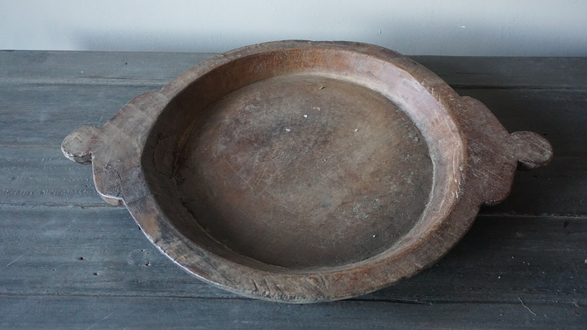 Rene Houtman Chapati Schaal | Oud Hout | H4 x B47 x D33,5 cm
