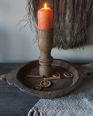 Rene Houtman Chapati Schaal | Oud Hout | H4 x B47 x D33,5 cm