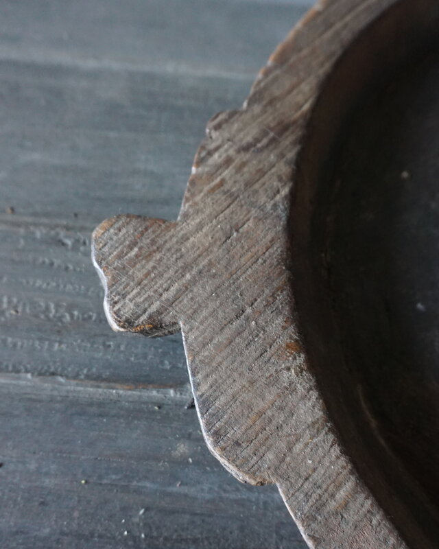 Rene Houtman Chapati Schaal | Oud Hout | H4 x B53 x D41 cm