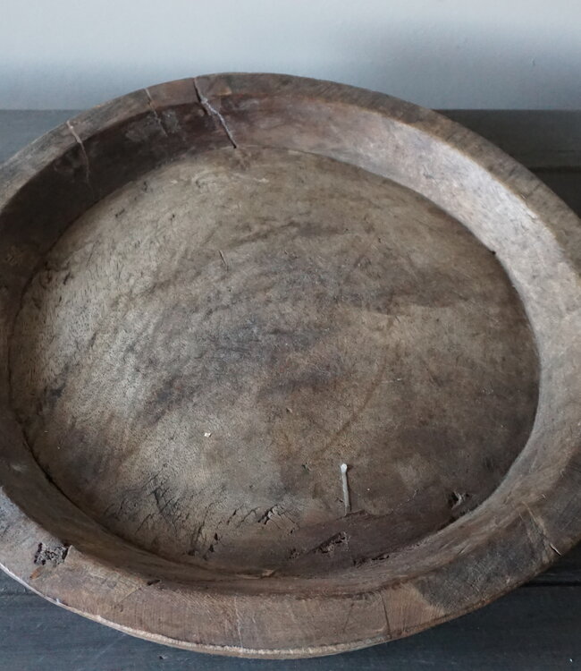 Rene Houtman Chapati Schaal | Oud Hout | H4 x B44 x D38 cm