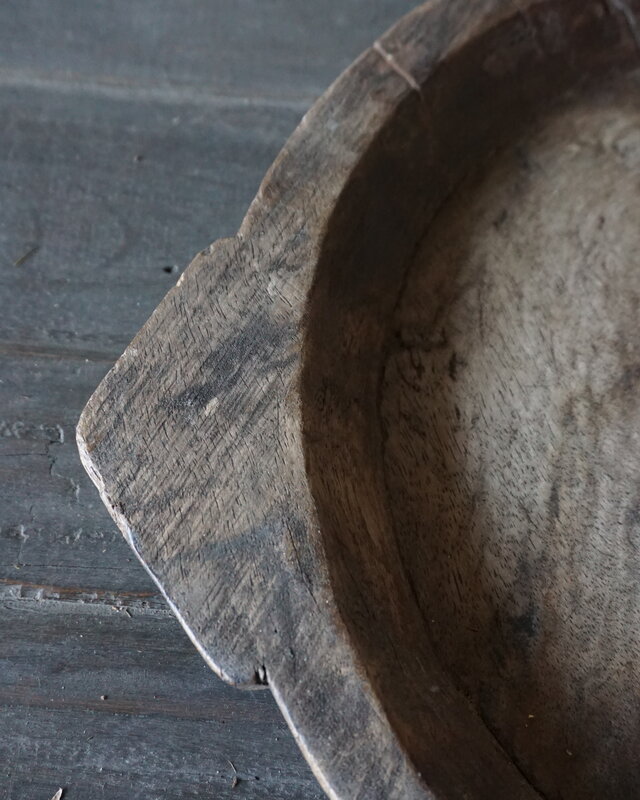 Rene Houtman Chapati Schaal | Oud Hout | H4 x B44 x D38 cm
