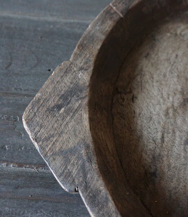Rene Houtman Chapati Schaal | Oud Hout | H4 x B44 x D38 cm