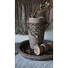 Nepalese Houten Pot | Incl. Ketting | H30 x D13 cm