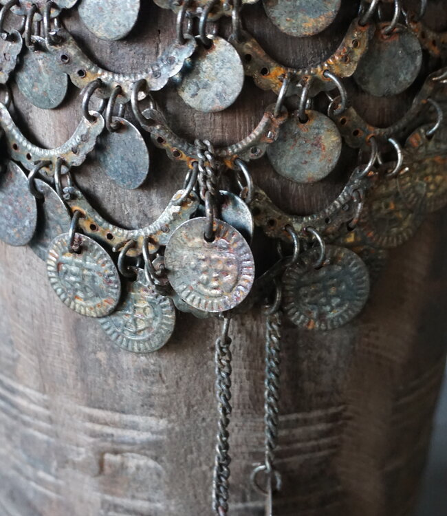 Rene Houtman Nepalese Houten Pot | Incl. Ketting | H30 x D13 cm