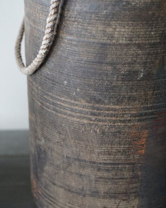 Rene Houtman Nepalese Houten Pot | Met Deksel | H29 x D14 cm