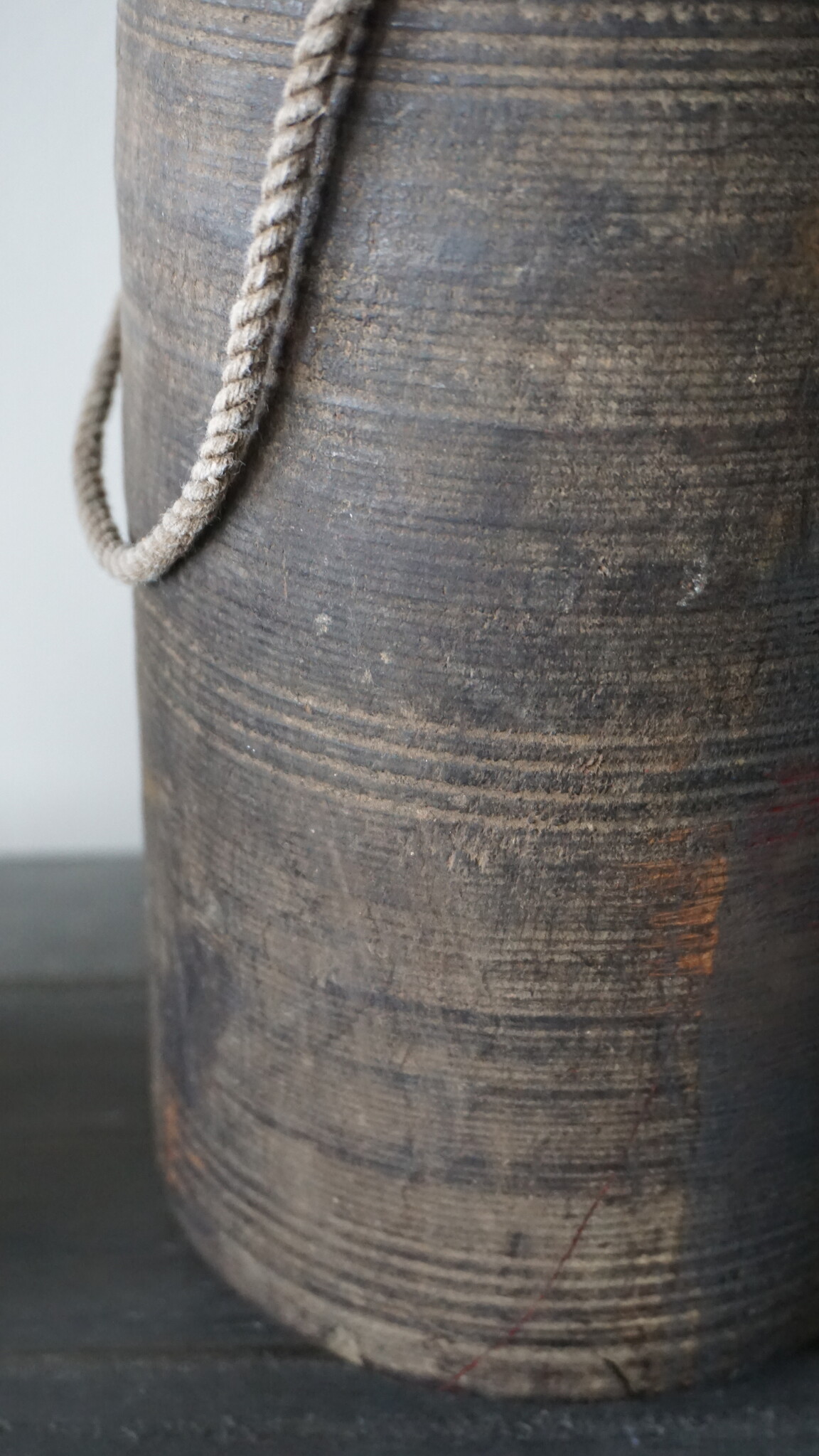 Rene Houtman Nepalese Houten Pot | Met Deksel | H29 x D14 cm