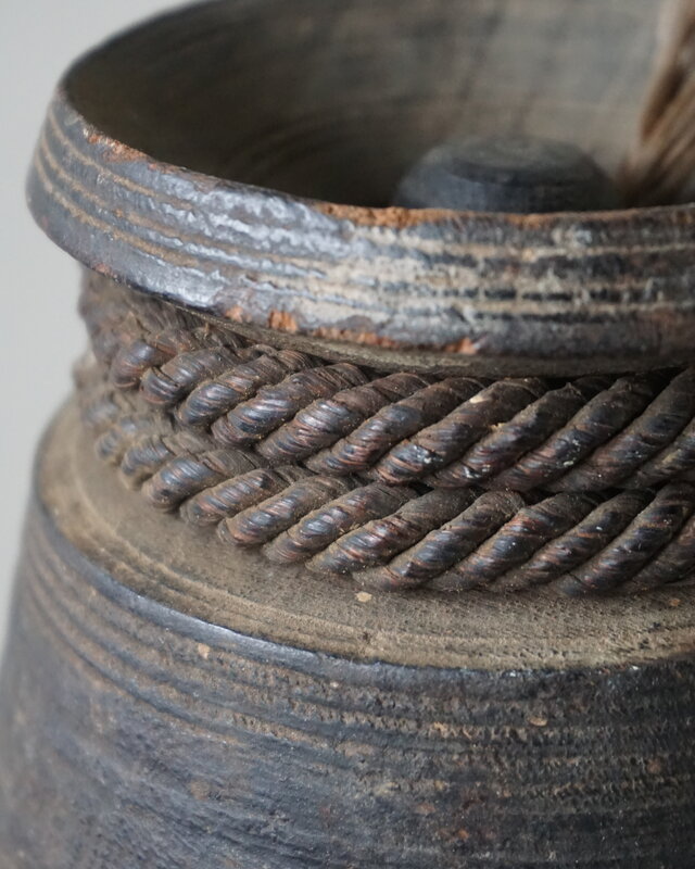 Rene Houtman Nepalese Houten Pot | Met Deksel | H23 x D10 cm