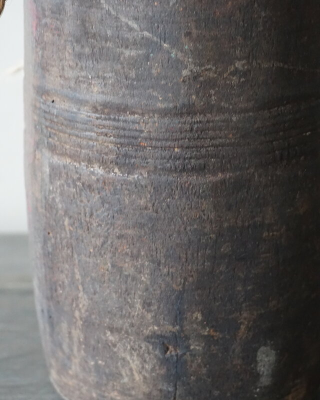 Rene Houtman Nepalese Houten Pot | Met Deksel | H30 x D12 cm