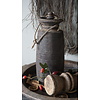 Nepalese Houten Pot | Met Deksel | H30 x D12 cm