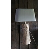 Wand Lampenkap 35x16x21 Cm Kiezel Linnen