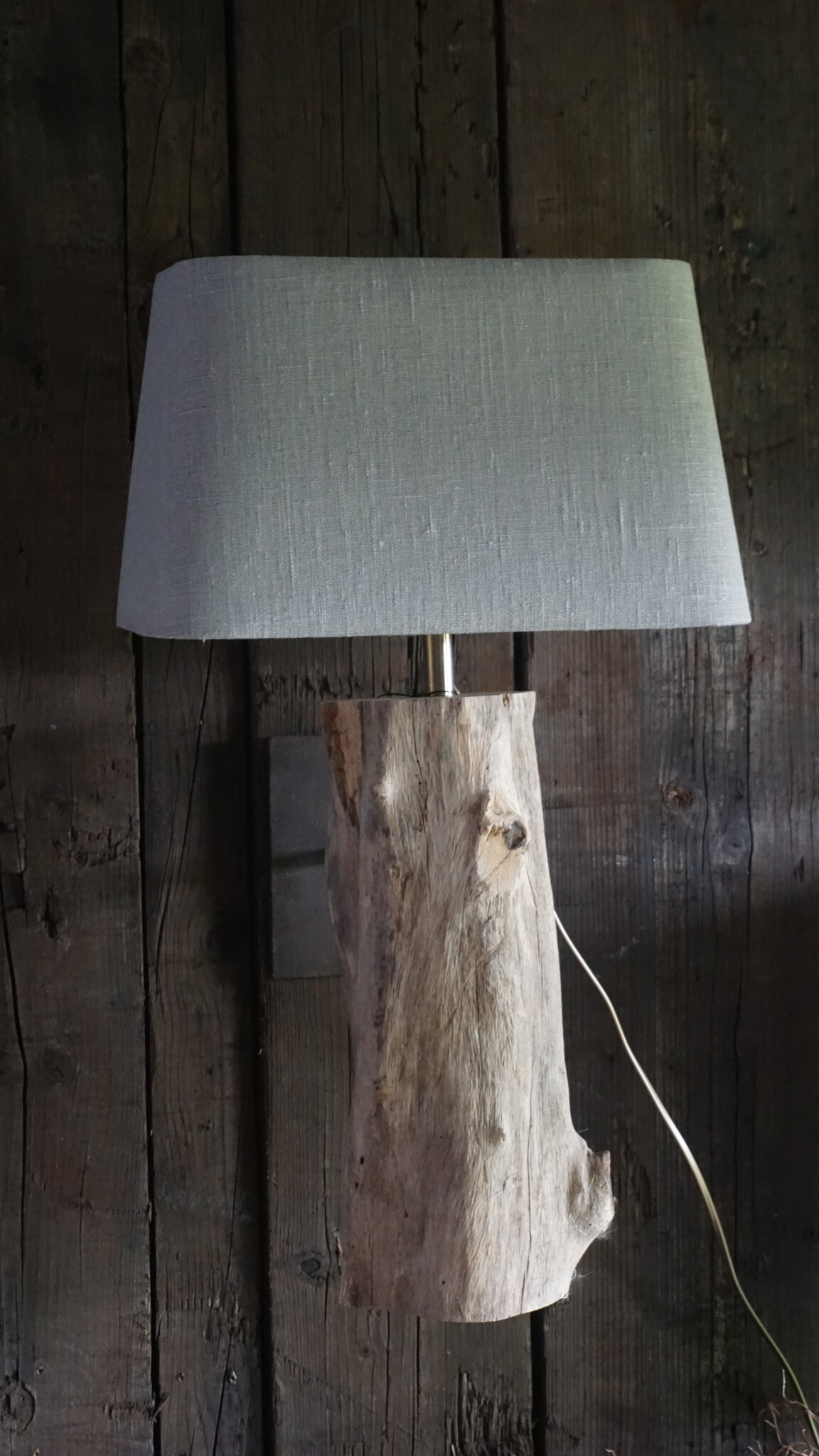 Rene Houtman Wand Lampenkap 35x16x21 Cm Kiezel Linnen