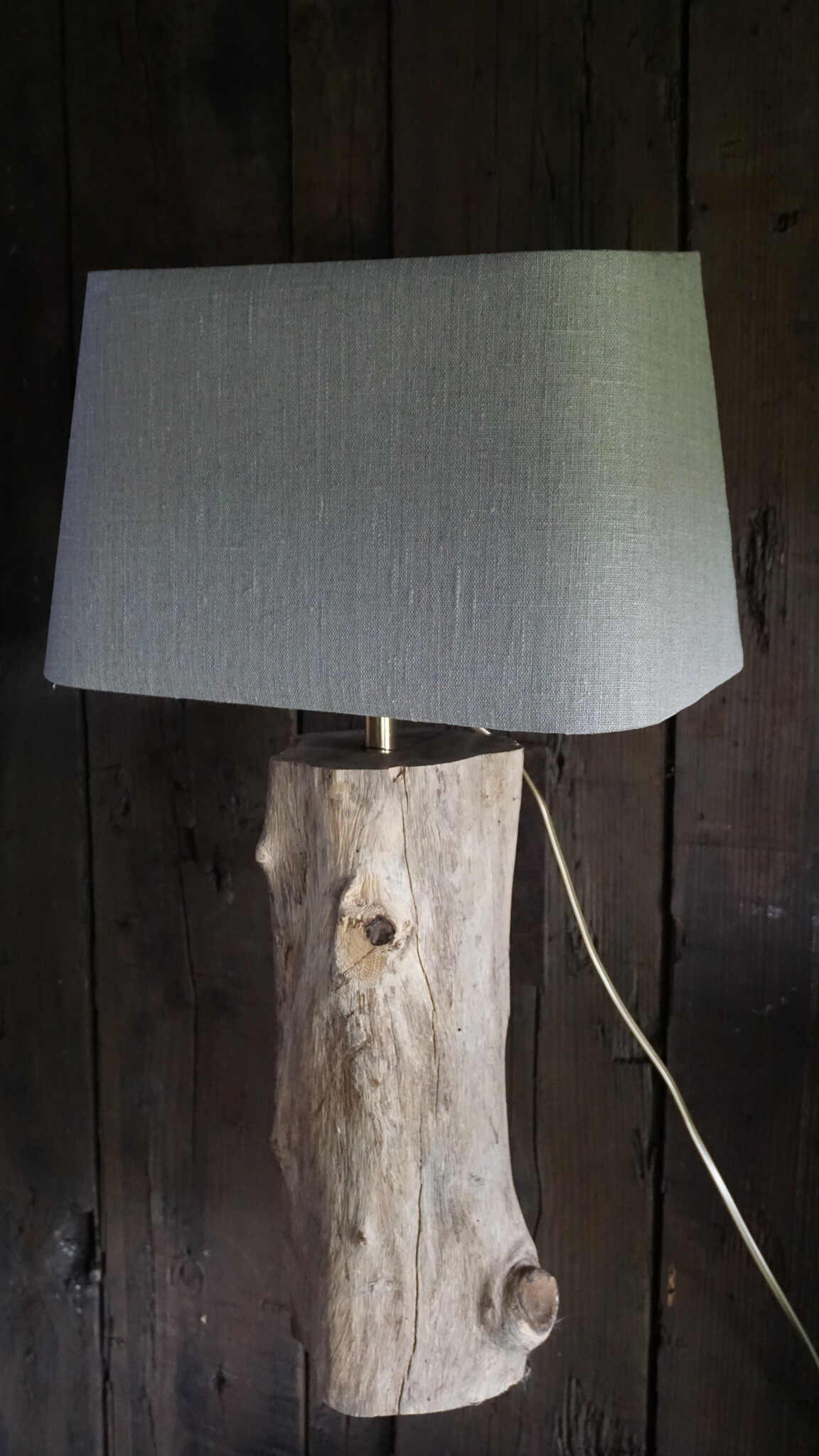 Rene Houtman Wand Lampenkap 35x16x21 Cm Kiezel Linnen