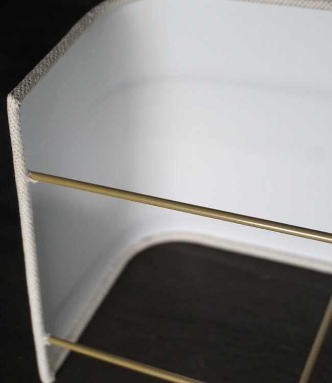 Rene Houtman Wand Lampenkap 35x16x21 Cm Linnen Ecru