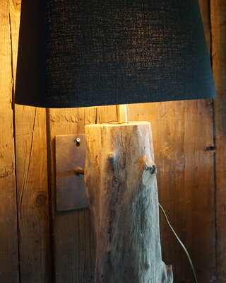 Rene Houtman Wand Lampenkap 35x16x21 Cm Linnen Zwart