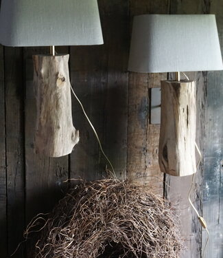 Rene Houtman Wandlamp/Muurlamp Oud Hout H47 x B15 - Exclusief Kap