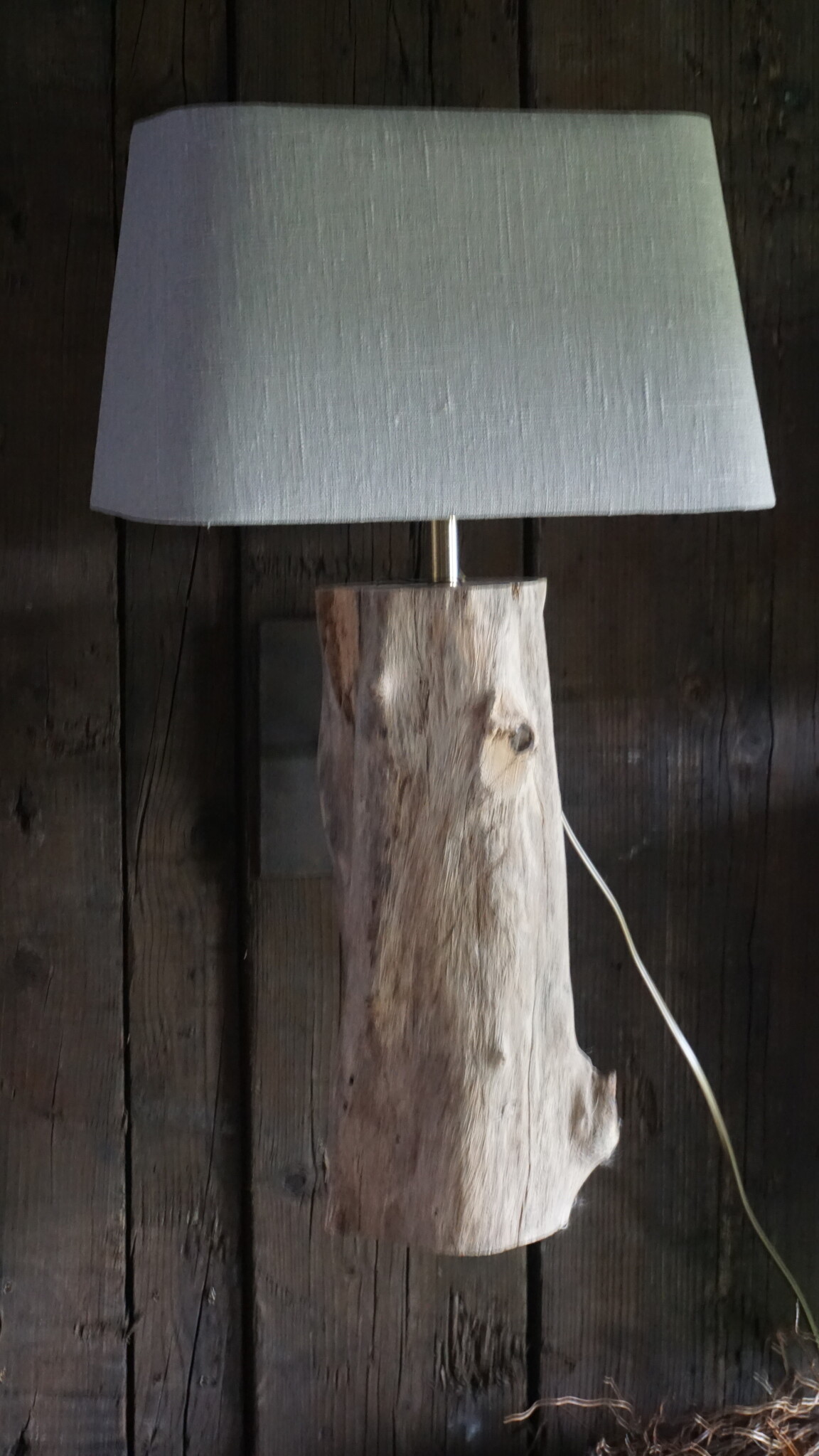 Rene Houtman Wandlamp/Muurlamp Oud Hout H47 x B15 - Exclusief Kap