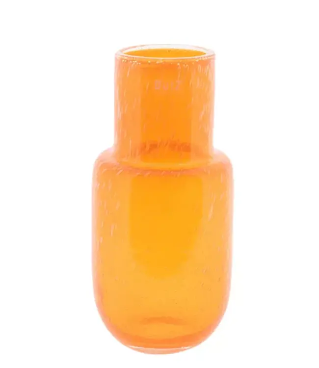 DutZ Vaas Lato | Oranje Bubbels | H30 x D14 cm